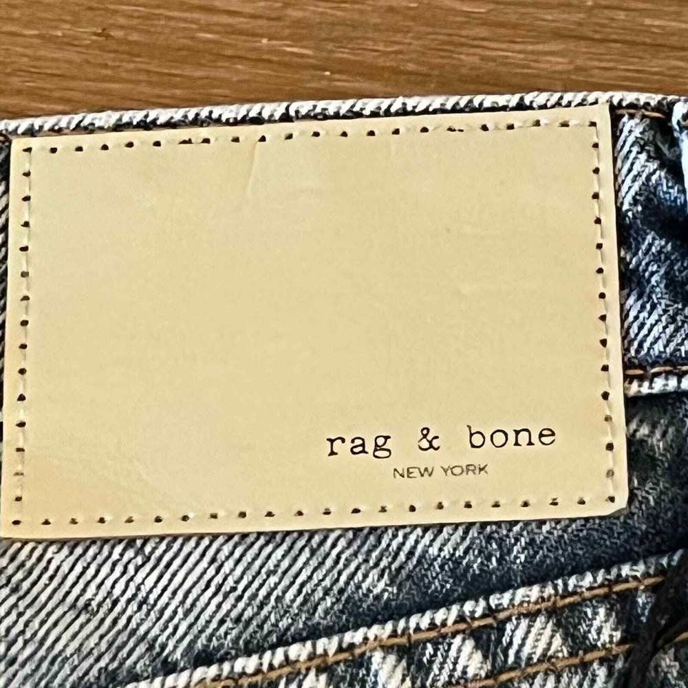 Rag & Bone "Nina" High-Rise Ankle Cigarette Jeans Dana Point Distressed 26, NWT - Picture 13 of 16